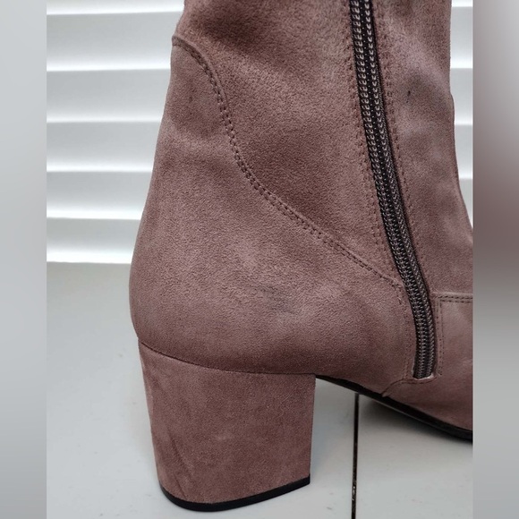 Le Pepe Suede Leather Sz 10 Block Heel Ankle-Boots - Picture 13 of 15
